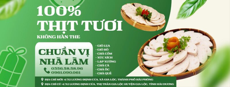 Giò Chả Sơn Điệp – Sạch từ tâm, ngon chuẩn vị.