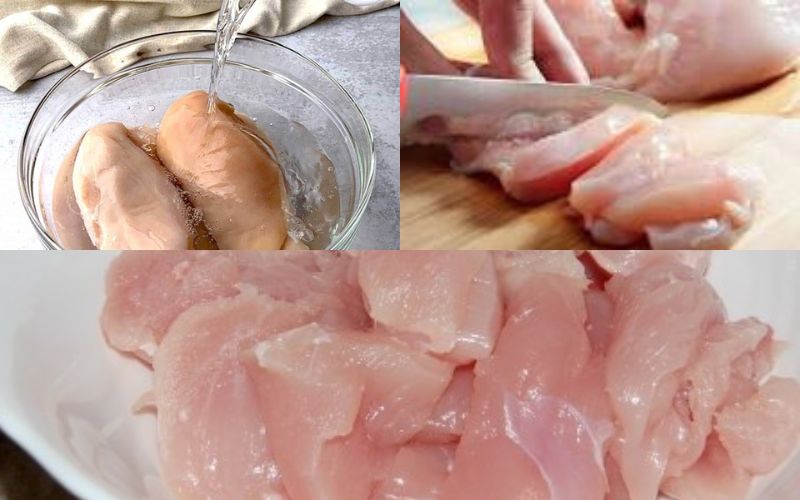 Sơ chế thịt gà