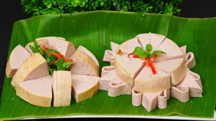 Một số kiểu trang trí chả lụa đẹp mắt