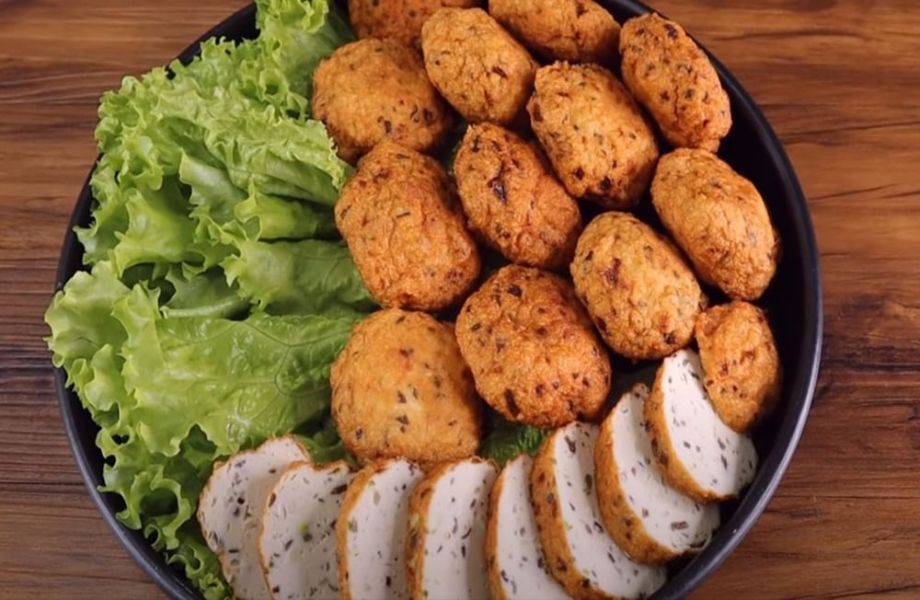 Chả ức gà nấm hương