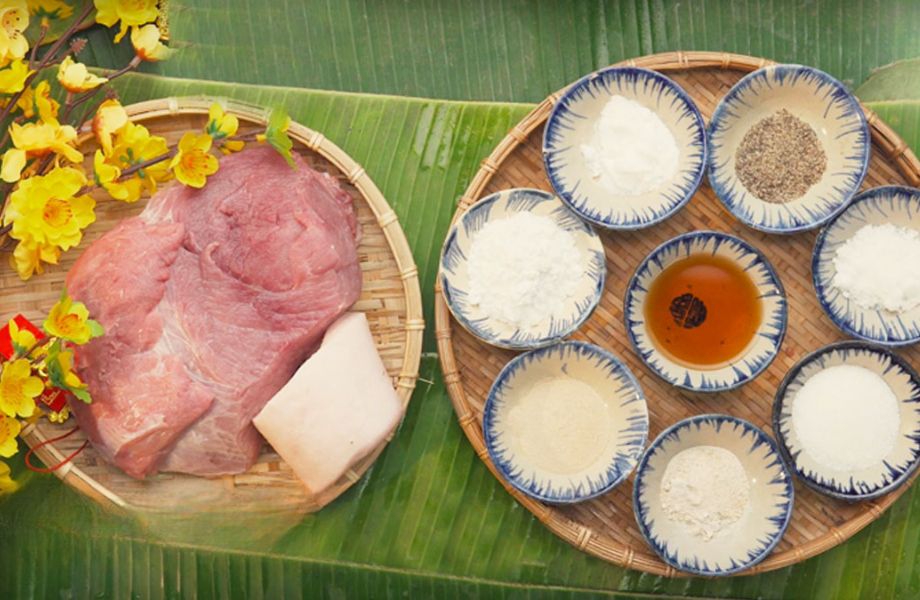 Nguyên liệu làm chả mỡ