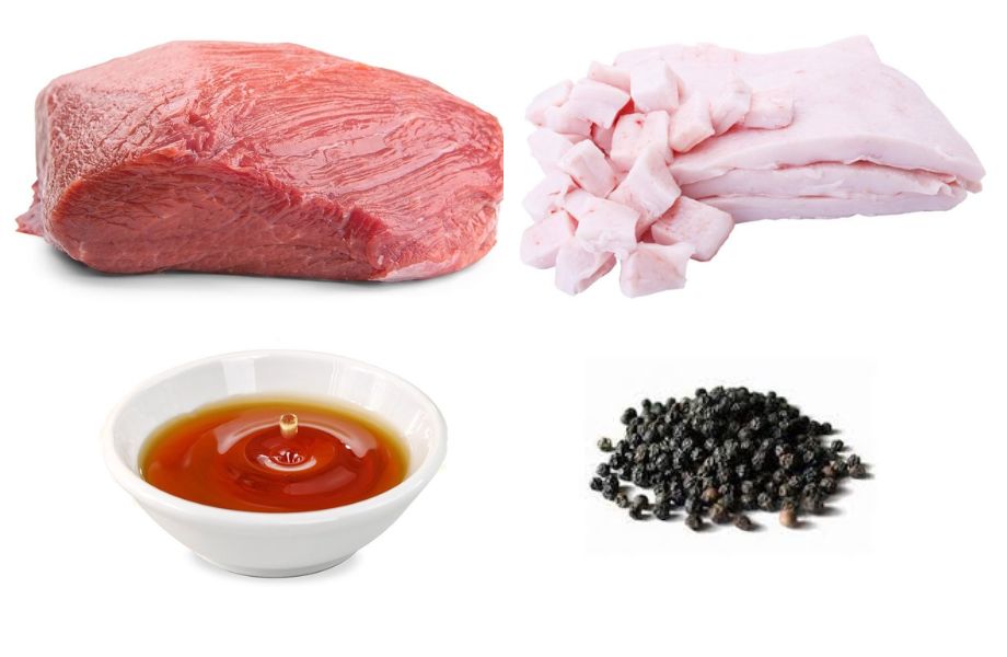 Nguyên liệu làm giò sống ngon chuẩn vị