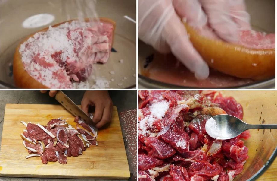 Sơ chế nguyên liệu đúng cách