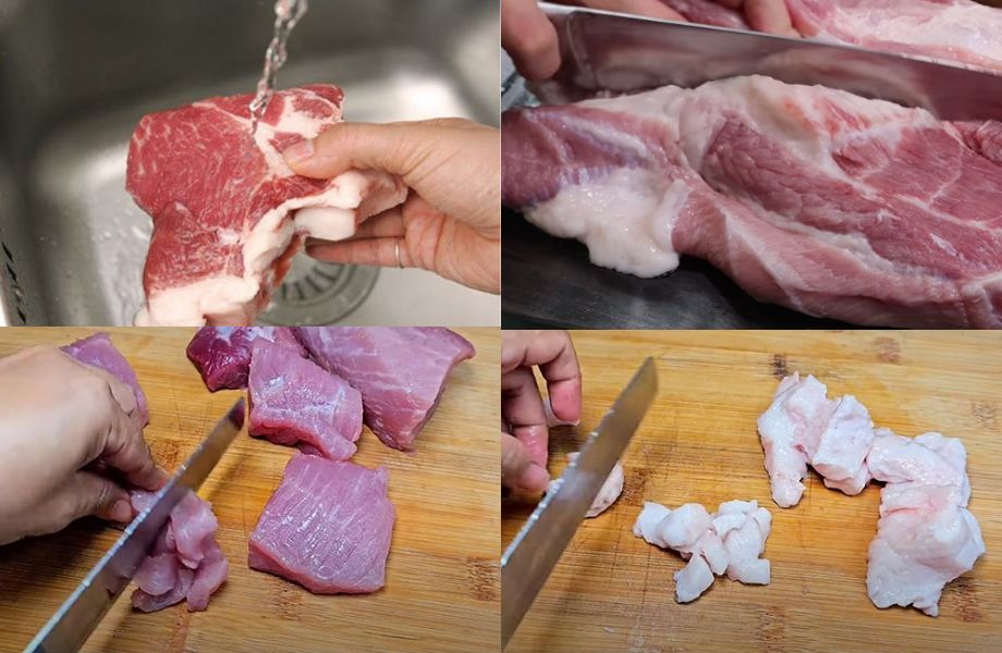 Sơ chế thịt và mỡ