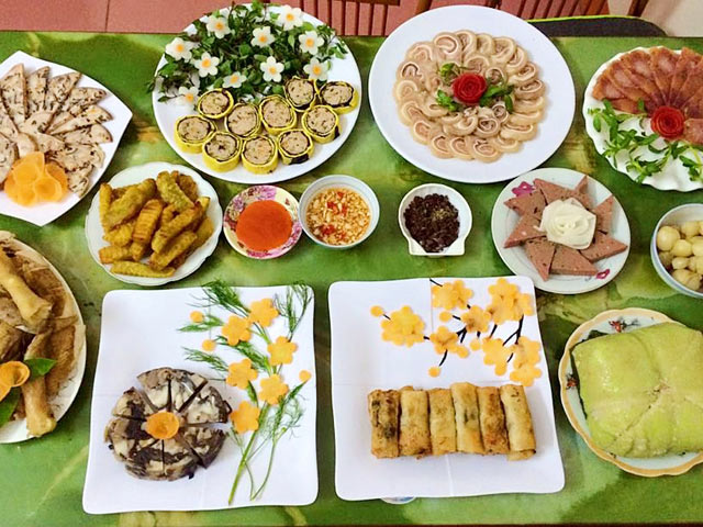 Trang trí giò lụa đẹp